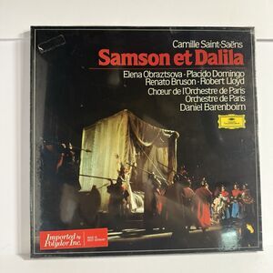 Saint-Saens Samson et Dalila PLACIDO DOMINGO BARENBOIM DGG 3 LP BOX 2740215 NWT